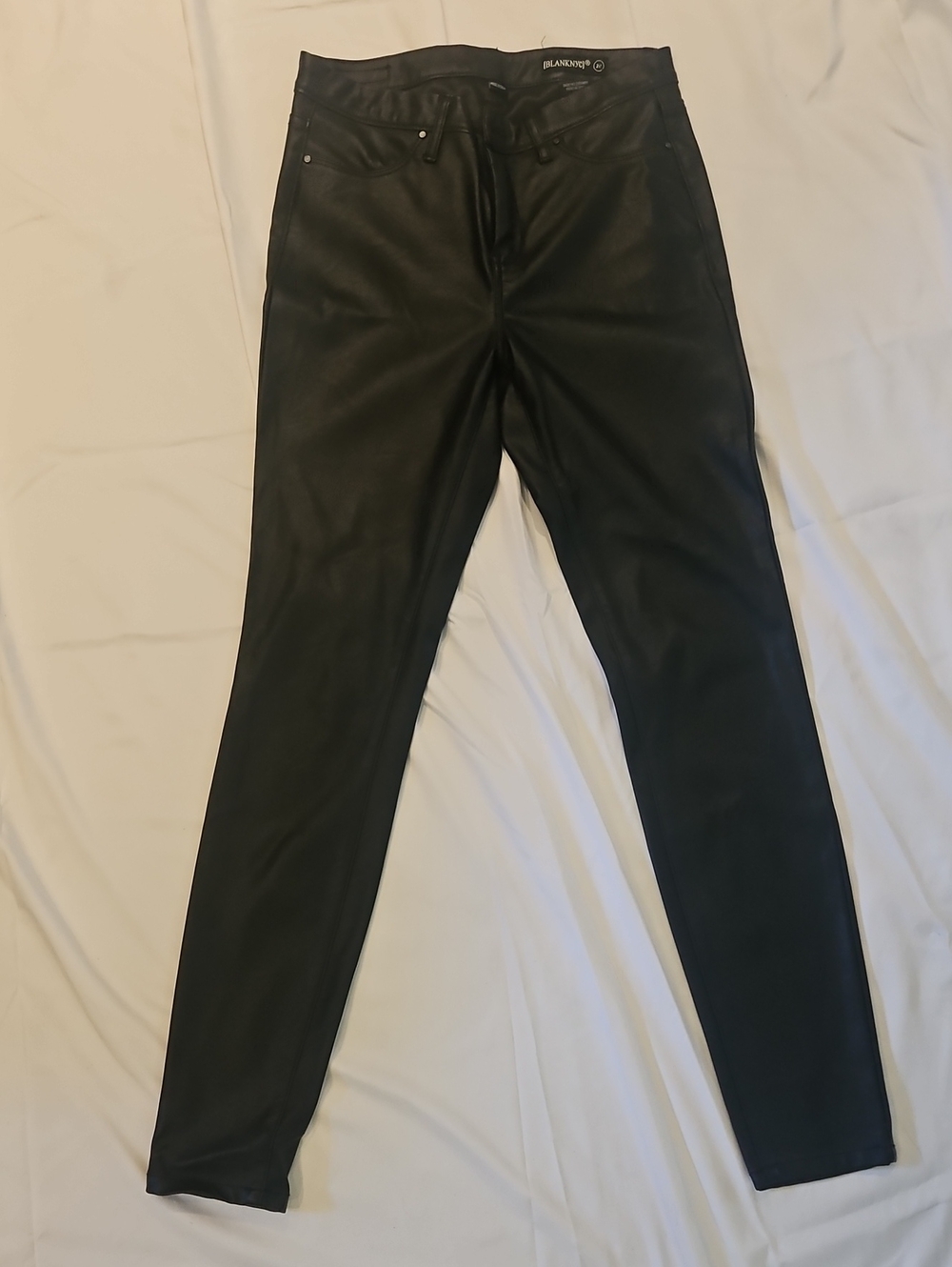 Blank NYC Black Faux Leather Skinny Jeans